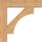 Ekena Millwork Westlake Block Smooth Bracket w/ Offset Brace, Western Red Cedar, 7 1/2"W x 34"D x 34"H BKT0806X34X34WTL05SWR - alternate 2